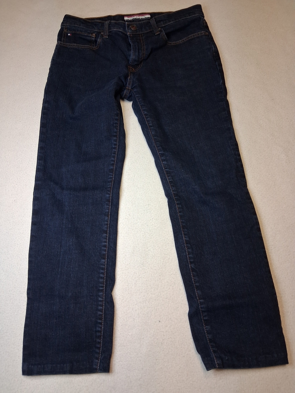 Tommy Filgure Men's Dark Blue Denim Jeans - Classic Straight Fit
